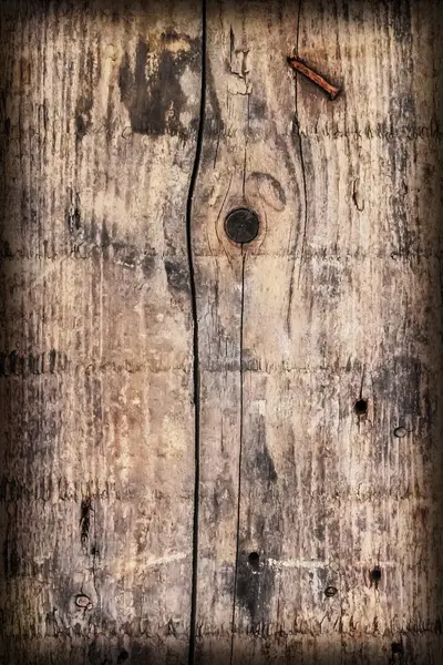 Starego drewna uciąg wyblakły zgniłe pęknięty bitumicznych winieta Grunge tekstury powierzchni — Zdjęcie stockowe