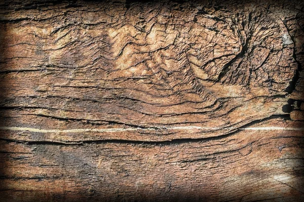 Antiguo cuadrado madera bolardo resistido podrido agrietado bituminoso viñeta grunge textura superficial —  Fotos de Stock