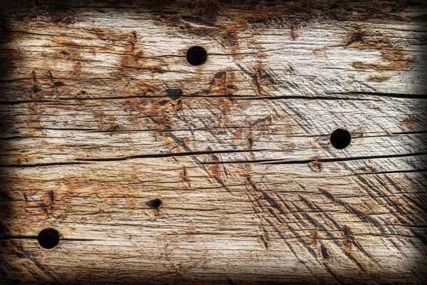 旧广场木材柱式风化烂裂沥青 Grunge 表面纹理 — 图库照片