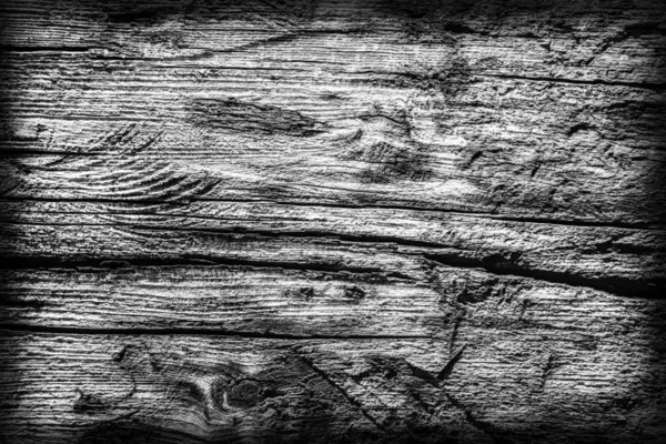 Altes verwittertes Holz gebleicht und grau gefärbt Vignette Grunge Textur — Stockfoto