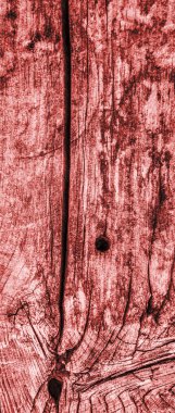 Eski çürümüş kırık tahta yüzey doku kırmızı lekeli yıpranmış