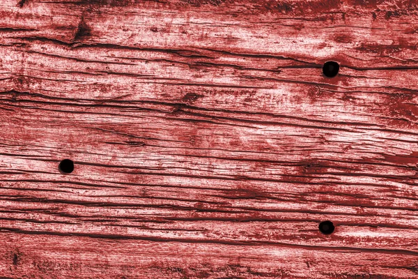 Old Weathered Rotten Cracked Wood Stained Red Grunge Surface Texture — Stock Photo, Image