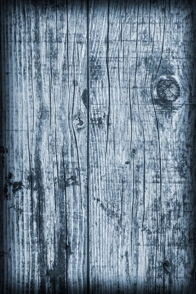 Stary szalunki wyblakły deski podłogowej pęknięty Witraż niebieski winieta Grunge tekstury — Zdjęcie stockowe