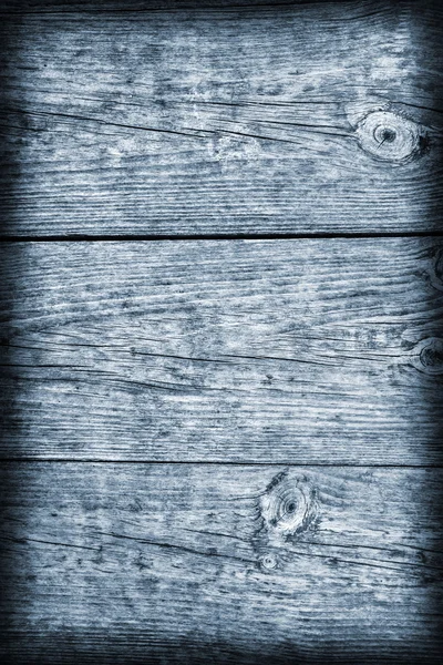 Staré omšelé popraskané prkenné prkna obarví modrou Vignette Grunge textury — Stock fotografie