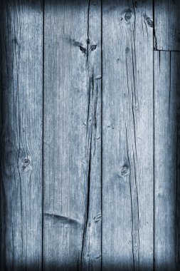 Mavi Vignette Grunge doku eski yıpranmış kırık Floorboard Planking lekeli
