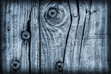 Mavi Vignette Grunge doku eski yıpranmış kırık Floorboard Planking lekeli