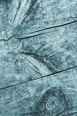 Eski yıpranmış kırık Floorboard lekeli mavi doku tahta (tahtalar)