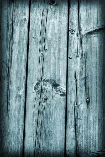 Old Weathered incrinato planking macchiato Cyan Vignette Grunge Texture — Foto Stock