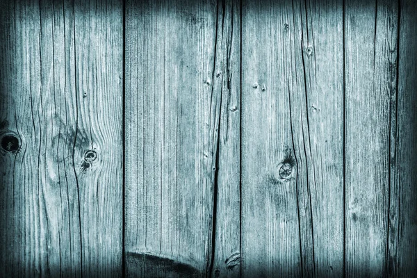 Stary wyblakły szalunki pęknięty Witraż cyjan winieta Grunge tekstury — Zdjęcie stockowe