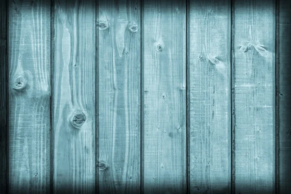 Old Weathered Cracked Planking Stained Cyan Vignette Grunge Texture — Stock Photo, Image