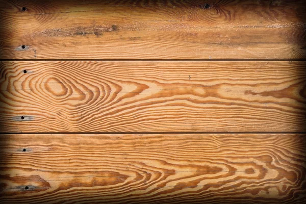 漆布的松实木地板，Vignette Grunge 纹理细节 — 图库照片