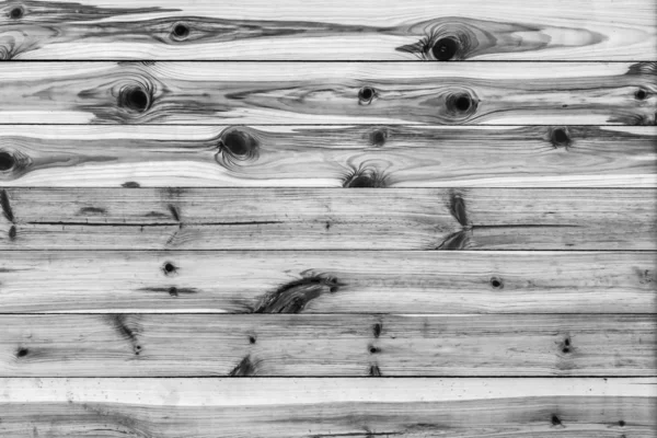 Old Weathered, Rotten, Cracked Planking, Bleached and Stained Gr — Stock Photo, Image