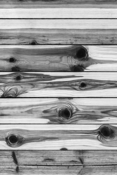 Old Weathered, Rotten, Cracked Planking, Bleached and Stained Gr — Stock Photo, Image