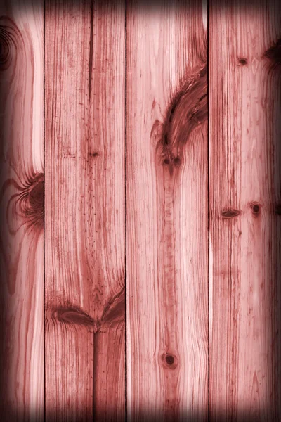 Old Weathered revnet gulvbræt Planking Stained Red Vignette Grunge Texture - Stock-foto