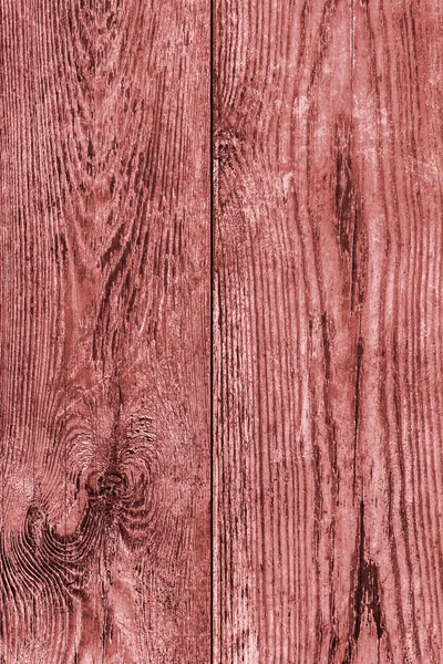老风化烂裂的木材染色红 Grunge 表面纹理 — 图库照片
