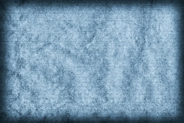 Recycler le papier kraft brun froissé moucheté teinté bleu Vignette Grunge texture — Photo