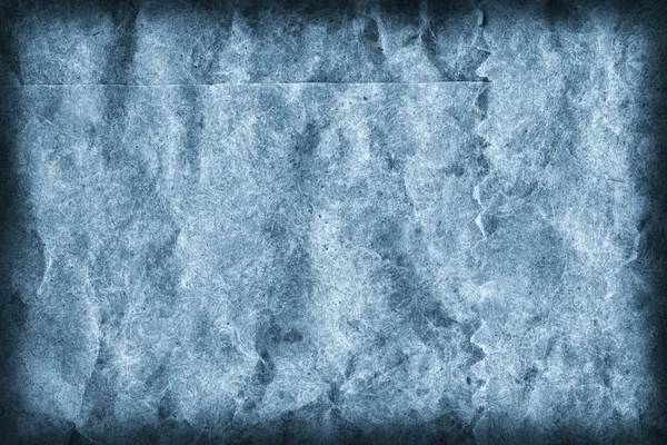 Recycle Brown Kraft Paper Crumpled Mottled manchado pó pálido azul vinheta Grunge textura — Fotografia de Stock