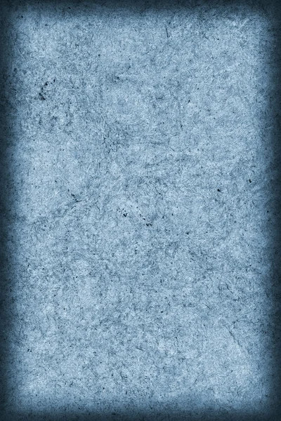 Återvinn brunt kraftpapper skrynklade melerat färgas svagt ljusblå Vignette Grunge konsistens — Stockfoto