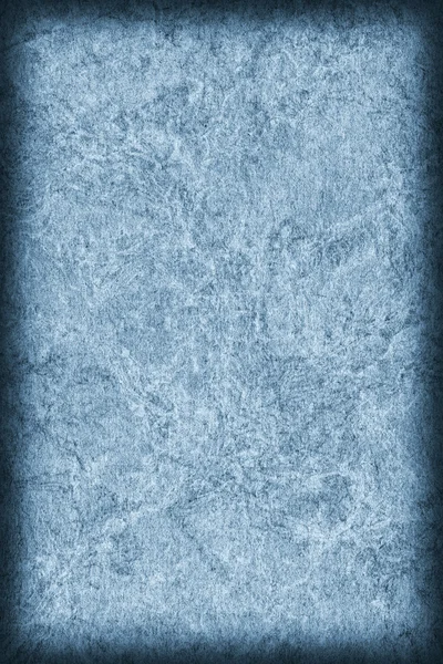 Geri dönüşüm kahverengi Kraft kağıt buruşuk lekeli soluk toz mavi Vignette Grunge doku tasarlamak — Stok fotoğraf