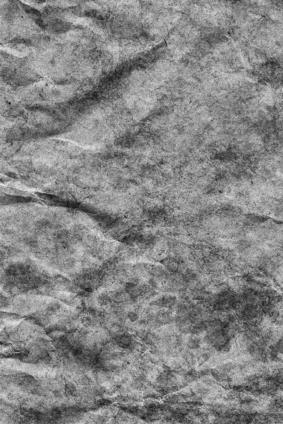Recycle Kraft Paper Crumpled Mottled Stained Gray Grunge Texture — Stock Photo, Image