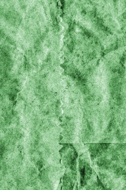 Geri dönüşüm Kraft kağıt buruşuk lekeli yeşil Grunge doku tasarlamak