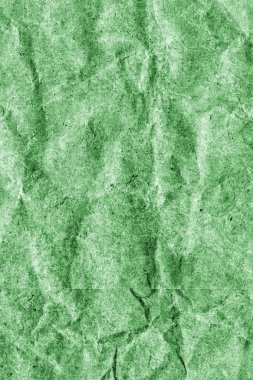 Geri dönüşüm Kraft kağıt buruşuk lekeli yeşil Grunge doku tasarlamak