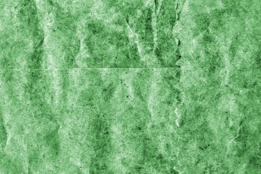 Geri dönüşüm Kraft kağıt buruşuk lekeli yeşil Grunge doku tasarlamak
