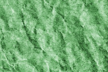 Geri dönüşüm Kraft kağıt buruşuk lekeli yeşil Grunge doku tasarlamak