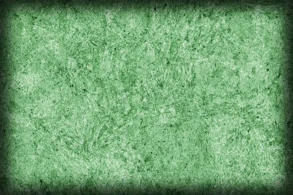Zmačkaný papír Kraft recyklaci strakaté mořený zelený Vignette Grunge textury — Stock fotografie