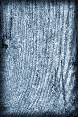 Eski yıpranmış kırık çürük ahşap lekeli mavi Vignette Grunge doku dokuma