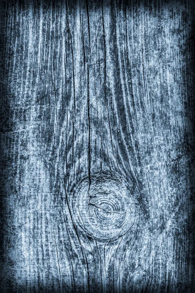 Régi csomózott viharvert repedt Korhadt fa, festett kék matrica Grunge textúra — Stock Fotó