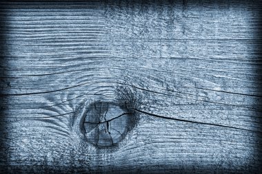 Soluk mavi Vignette Grunge doku eski düğümlü yıpranmış kırık çürük ahşap lekeli