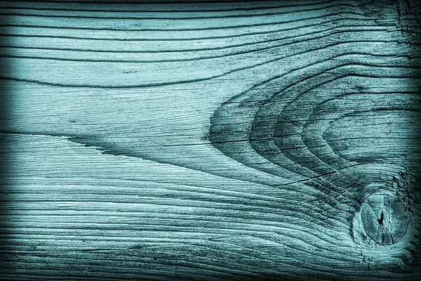 Stary wiązane wyblakły pęknięty zgniłe winieta cyjan drewno Grunge tekstury — Zdjęcie stockowe