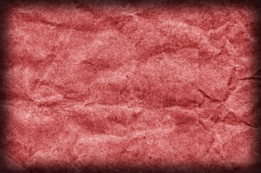 Geri dönüşüm Kraft kağıt buruşuk lekeli kırmızı Vignette Grunge doku tasarlamak