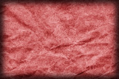 Geri dönüşüm Kraft kağıt buruşuk lekeli kırmızı Vignette Grunge doku tasarlamak