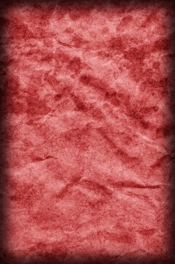 Geri dönüşüm Kraft kağıt buruşuk lekeli kırmızı Vignette Grunge doku tasarlamak