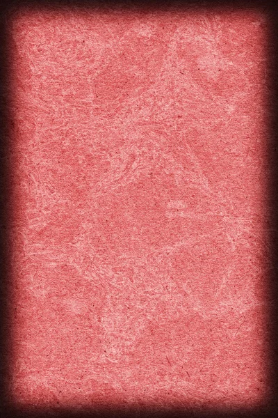 Riciclare carta Kraft screpolato macchiato macchiato rosso Vignetta Grunge Texture — Foto Stock