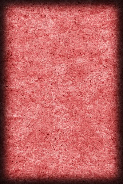 Riciclare carta Kraft screpolato macchiato macchiato rosso Vignetta Grunge Texture — Foto Stock