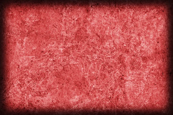 Recycler papier kraft froissé moucheté teinté rouge Vignette Grunge texture — Photo