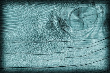 Eski yıpranmış kırık çürük ahşap ağartılmış ve camgöbeği Vignette Grunge doku lekeli