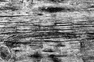Eski yıpranmış ahşap ağartılmış ve koyu gri doku lekeli