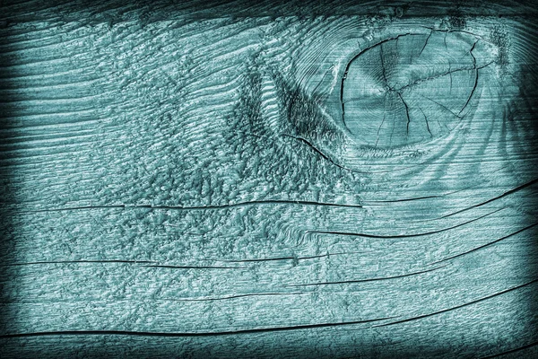 Eski yıpranmış kırık çürük ahşap ağartılmış ve camgöbeği Vignette Grunge doku lekeli