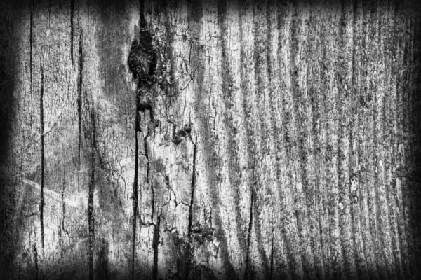 Vecchio annodato Weathered Cracked Planking plancia macchiato grigio Vignette Grunge Texture — Foto Stock