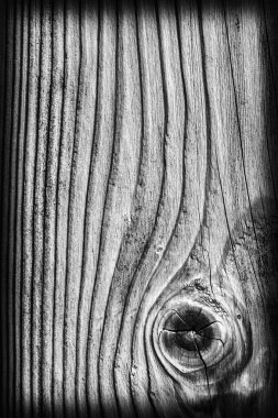 Ahşap ağartılmış ve lekeli gri Vignette Grunge doku dokuma eski yıpranmış