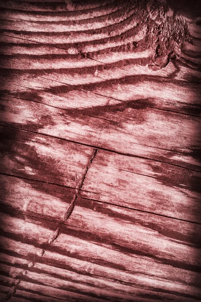 Velho entalhado rachado podre madeira vermelha vinheta Grunge textura — Fotografia de Stock