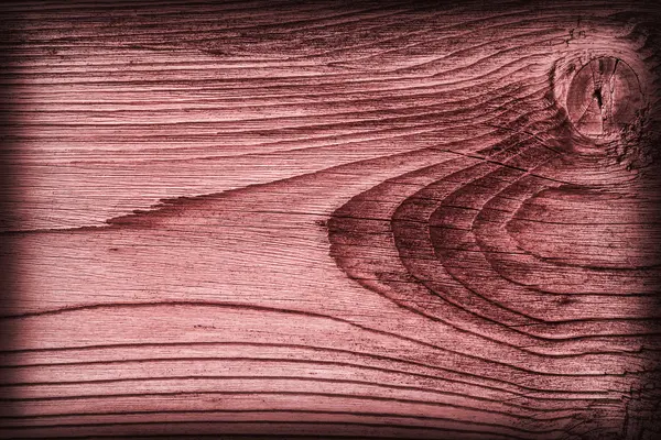 Viejo anudado envejecido agrietado madera podrida viñeta roja textura grunge —  Fotos de Stock