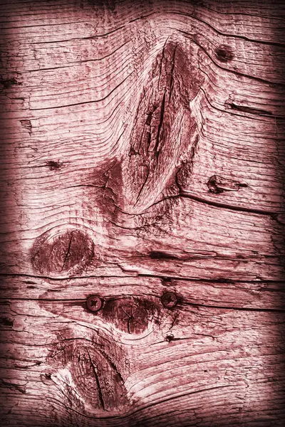 Stary wiązane wyblakły pęknięty zgniłe winieta czerwony drewno Grunge tekstury — Zdjęcie stockowe