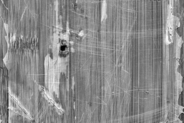 Старая лакированная блокборд треснул отшелушивается черно-белая текстура гранж
