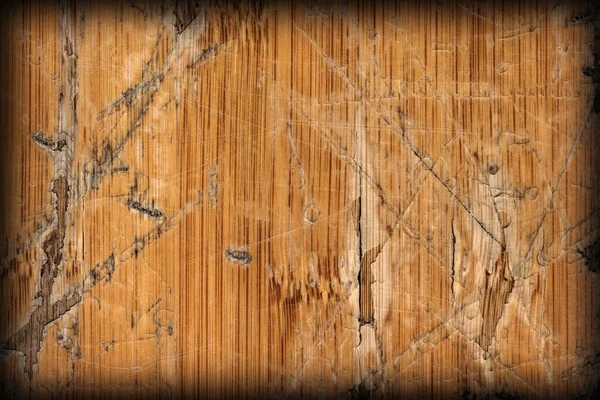Vecchio Blockboard verniciato incrinato graffiato sbucciato off Vignetta G — Foto Stock