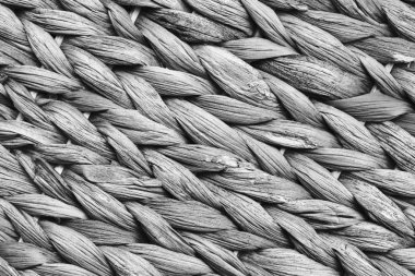 Rafya yer Mat ilave kaba gri Grunge doku örneği örüleceği